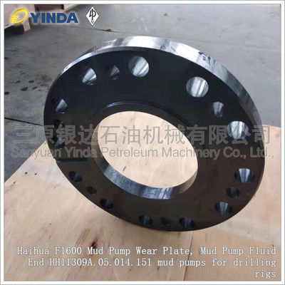 Haihua F1600 Mud Pump Fluid End Wear Plate HH11309A.05.014.151 35CrMo Alloy Steel